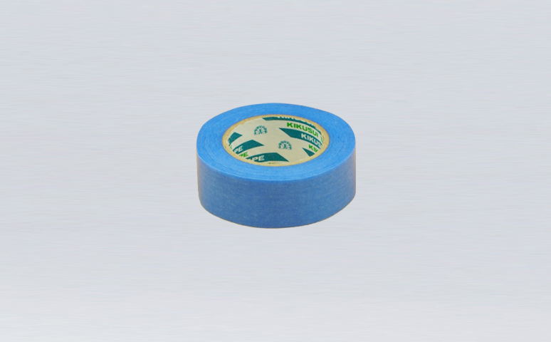 原裝進口日本菊水藍色和紙遮蔽膠帶,橡膠和紙膠帶,遮蔽效果好,基材柔軟服帖，撕除無殘膠